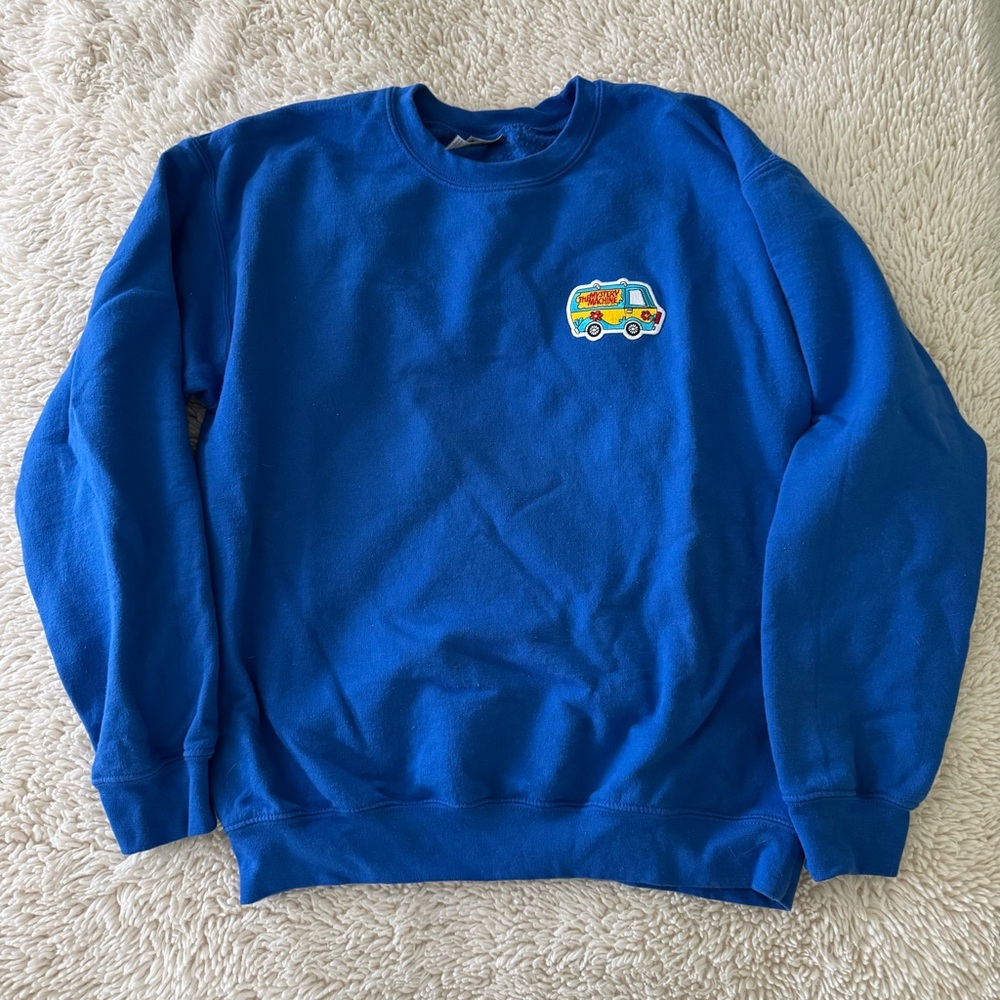 Gildan Scooby‑Doo Mystery Machine Embroidered Graphic Crewneck Sweatshirt Medium